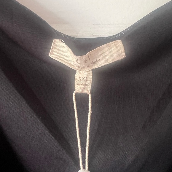 New ~ ($98 retail) Elegant Black Long Sleeve Dress by Chelsea & Violet XXL - Picture 2 of 4